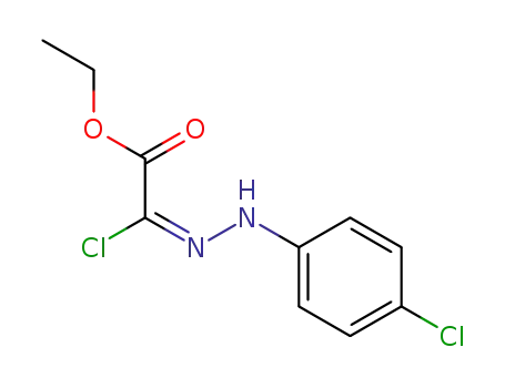 Molecular Structure of 27143-09-5 (ETHYL (2E)-CHLORO[(4-CHLOROPHENYL)HYDRAZONO]ACETATE)