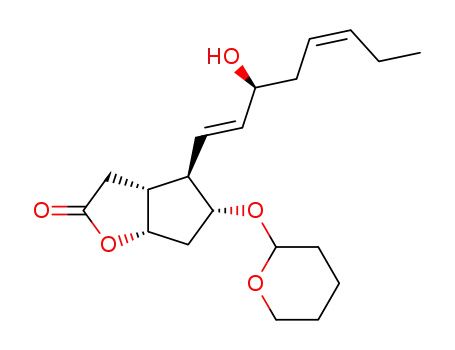 (3aR,4R,5R,6aS)-4-((1E,5Z)-(S)-3-Hydroxy-octa-1,5-dienyl)-5-(tetrahydro-pyran-2-yloxy)-hexahydro-cyclopenta[b]furan-2-one
