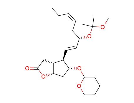 (3aR,4R,5R,6aS)-4-[(1E,5Z)-(S)-3-(1-Methoxy-1-methyl-ethoxy)-octa-1,5-dienyl]-5-(tetrahydro-pyran-2-yloxy)-hexahydro-cyclopenta[b]furan-2-one