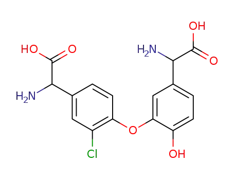 Amino-{3-[4-(amino-carboxy-methyl)-2-chloro-phenoxy]-4-hydroxy-phenyl}-acetic acid