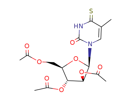 5-methyl-4-thioxo-1-(tri-O-acetyl-β-D-arabinofuranosyl)-3,4-dihydro-1H-pyrimidin-2-one