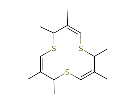 3,4,7,8,11,12-hexamethyl-1,5,9-trithiacyclododeca-2,6,10-triene