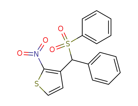 α-(2-nitro-5-thienyl)benzyl phenyl sulfone