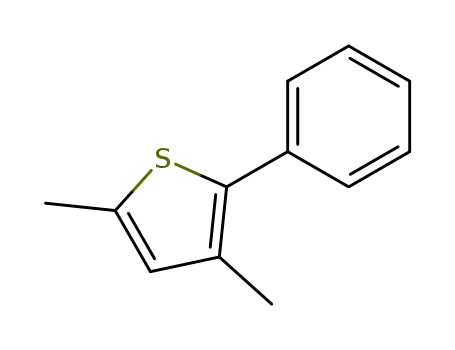 Molecular Structure of 57021-49-5 (2,4-DIMETHYL-5-PHENYLTHIOPHENE)