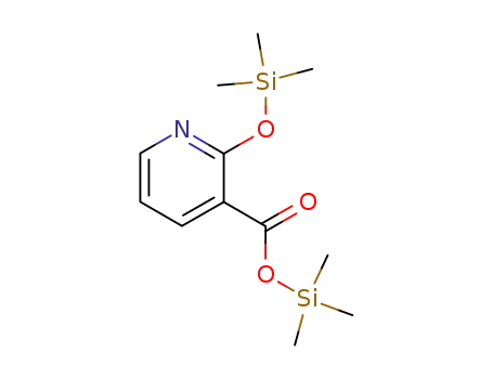 Molecular Structure of 183274-22-8 (3-Pyridinecarboxylic acid, 2-[(trimethylsilyl)oxy]-, trimethylsilyl ester)