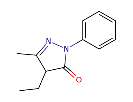 Molecular Structure of 22717-41-5 (3H-Pyrazol-3-one, 4-ethyl-2,4-dihydro-5-methyl-2-phenyl-)
