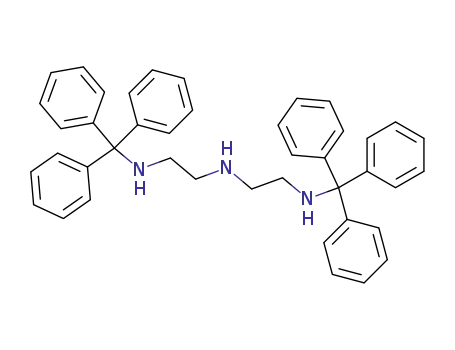 Molecular Structure of 145901-58-2 (1,2-Ethanediamine,
N-(triphenylmethyl)-N'-[2-[(triphenylmethyl)amino]ethyl]-)