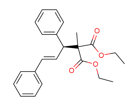diethyl 2-((E)-(S)-1,3-diphenyl-allyl)-α-methylmalonate