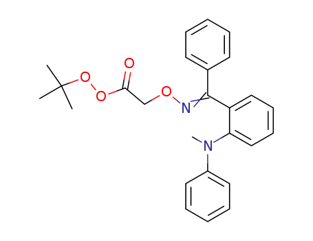 [1-[2-(Methyl-phenyl-amino)-phenyl]-1-phenyl-meth-(E)-ylideneaminooxy]-ethaneperoxoic acid tert-butyl ester