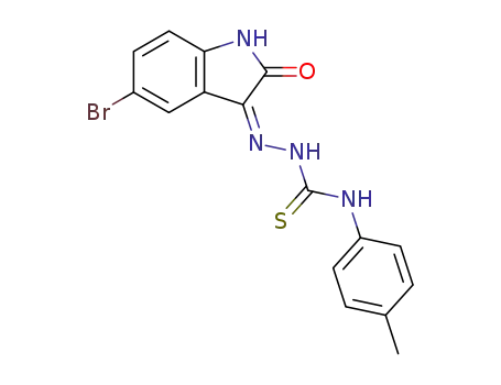 2-(5-bromo-2-oxoindolin-3-ylidene)-N-p-tolylhydrazine carbothioamide