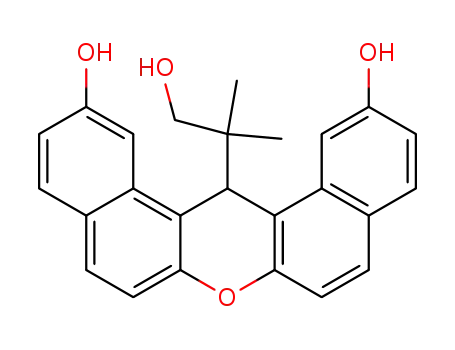 1,12-dihydroxy-14-(2-hydroxymethylprop-2-yl)-14H-dibenzo[a,j]xanthene