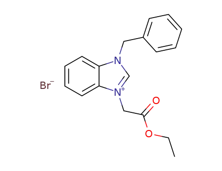N-benzyl-N'-[(ethoxycarbonyl)methyl]benzimidazolium bromide