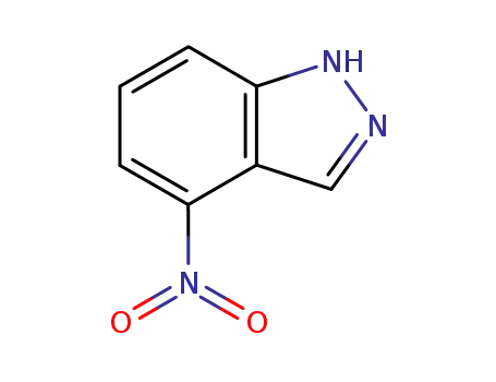 Molecular Structure of 2942-40-7 (4-Nitro-1H-indazole)