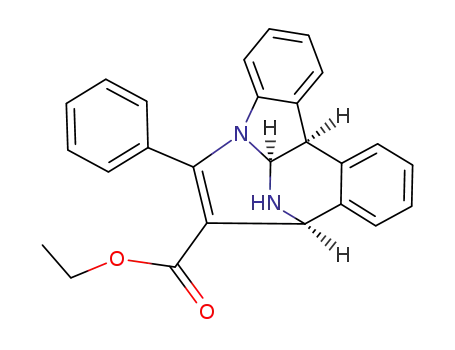 ethyl (rel-5-βH,6a-βH,11b-βH)-(+/-)-6,6a,7,11b-tetrahydro-12-phenyl-5H-5,7-ethenoindolo[2,3-c]-isoquinoline-13-carboxylate