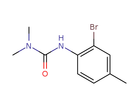 Molecular Structure of 58226-34-9 (Urea, N'-(2-bromo-4-methylphenyl)-N,N-dimethyl -)