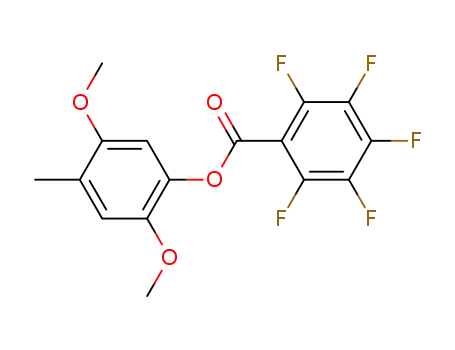 4-methyl-2',5'-dimethoxyphenyl pentafluorobenzoate