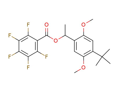 1-(4-tert-butyl-2,5-dimethoxy)phenylethyl pentafluorobenzoate