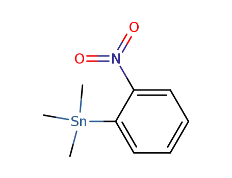Molecular Structure of 76074-18-5 (Stannane, trimethyl(2-nitrophenyl)-)