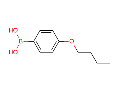 Molecular Structure of 105365-51-3 (4-Butoxyphenylboronic Acid)