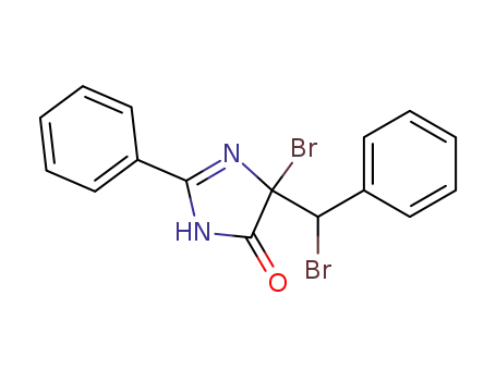 5-bromo-5-(α-bromo-benzyl)-2-phenyl-3,5-dihydro-imidazol-4-one