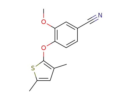 4-(3,5-dimethyl-thiophen-2-yloxy)-3-methoxy-benzonitrile