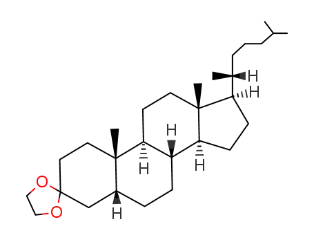 Molecular Structure of 25328-53-4 (5β-Cholestan-3-one ethylene acetal)