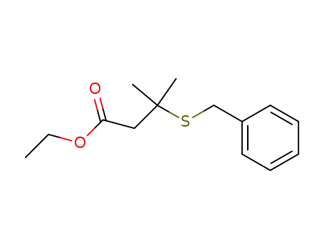 ethyl 3-methyl-3-benzylthiobutanoate