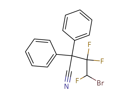4-bromo-3,3,4-trifluoro-2,2-diphenyl-butyronitrile
