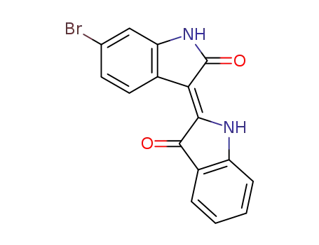 2H-Indol-2-one,
6-bromo-3-(1,3-dihydro-3-oxo-2H-indol-2-ylidene)-1,3-dihydro-, (3Z)-