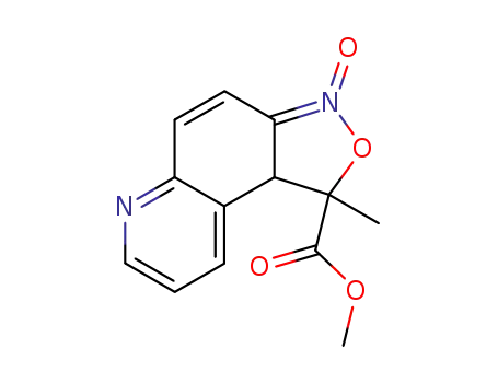 methyl 1,9b-dihydro-1-methylisoxazolo[4,3-f]quinoline-1-carboxylate 3-oxide