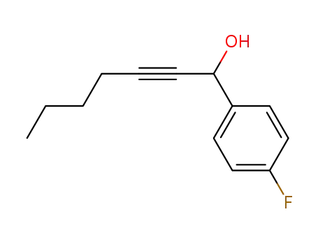 1-(4-fluorophenyl)hept-2-yn-1-ol