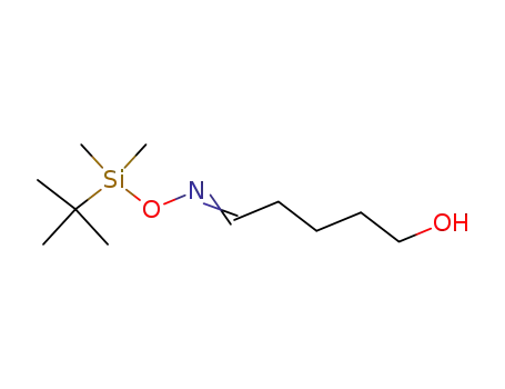 Molecular Structure of 873692-60-5 (Pentanal, 5-hydroxy-, O-[(1,1-dimethylethyl)dimethylsilyl]oxime)