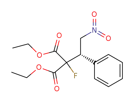 (S)-diethyl 2-fluoro-2-(2-nitro-1-phenylethyl)malonate