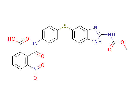 N-[4-(2-methoxycarbonylamino-1H-benzoimidazol-5-ylsulfanyl)-phenyl]-3-nitro-phthalamic acid