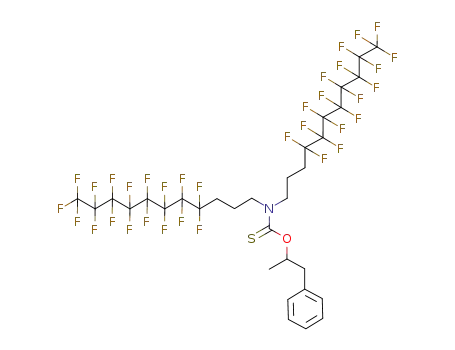 bis-(4,4,5,5,6,6,7,7,8,8,9,9,10,10,11,11,11-heptadecafluoro-undecyl)-thiocarbamic acid O-(1-methyl-2-phenyl-ethyl) ester