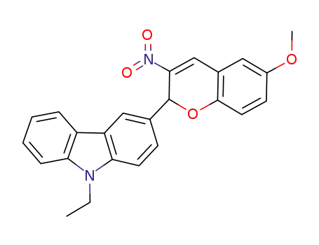 9-ethyl-3-(6-methoxy-3-nitro-2H-chromen-2-yl)-9H-carbazole