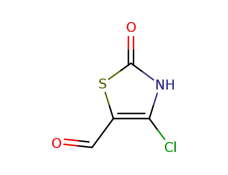 Molecular Structure of 55359-96-1 (5-Thiazolecarboxaldehyde, 4-chloro-2,3-dihydro-2-oxo-)