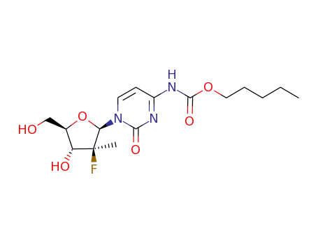 β-D-(2'S)-2'-deoxy-2'-fluoro-2'-methyl-N4-pentyloxycarbonylcytidine