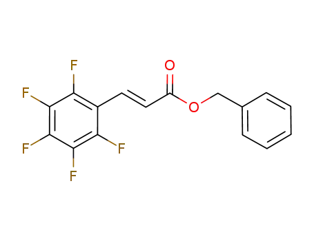 3-(pentafluorophenyl)-(E)-propenoic acid benzyl ester
