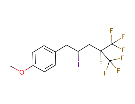 1-methoxy-4-(4,5,5,5-tetrafluoro-2-iodo-4-trifluoromethylpentyl)benzene