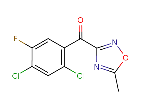 3-(2,4-dichloro-5-fluorobenzoyl)-5-methyl-1,2,4-oxadiazole