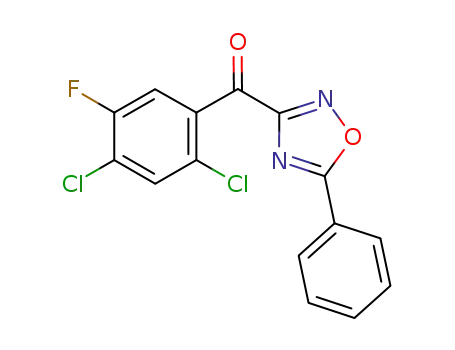 3-(2,4-dichloro-5-fluorobenzoyl)-5-phenyl-1,2,4-oxadiazole