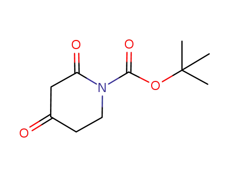 tert-butyl 2,4-dioxopiperidine-1-carboxylate, 1-piperidinecarboxylic acid, 2,4-dioxo-1,1-dimethylethyl ester, 1-boc-piperidine-2,4-dione, N-Boc-2,4-dioxopiperidine, 2,4-dioxopiperidine-1-carboxylic ac