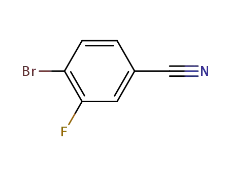 Molecular Structure of 133059-44-6 (4-Bromo-3-fluorobenzonitrile)