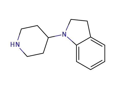 Molecular Structure of 181525-34-8 (1H-Indole, 2,3-dihydro-1-(4-piperidinyl)-)