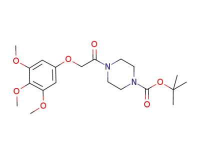 1-((3,4,5-trimethoxyphenoxy)methyl)carbonyl-4-(t-butoxycarbonyl)piperazine