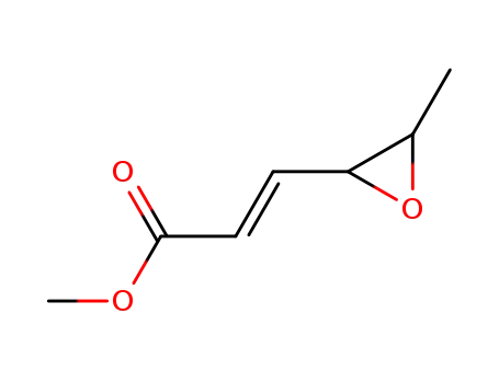 Molecular Structure of 51830-12-7 (2-Propenoicacid,3-(3-methyloxiranyl)-,methylester(9CI))