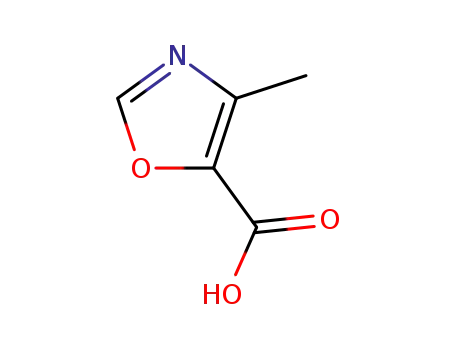Molecular Structure of 2510-32-9 (4-METHYL-1,3-OXAZOLE-5-CARBOXYLIC ACID)