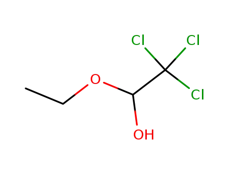 Molecular Structure of 515-83-3 (2,2,2-TRICHLORO-1-ETHOXYETHANOL)