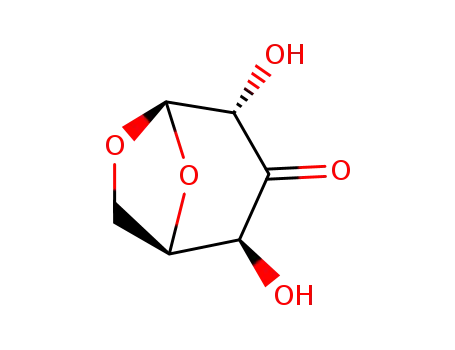 Molecular Structure of 2595-18-8 (D-xylo-Hexopyranos-3-ulose, 1,6-anhydro-, beta- (8CI))